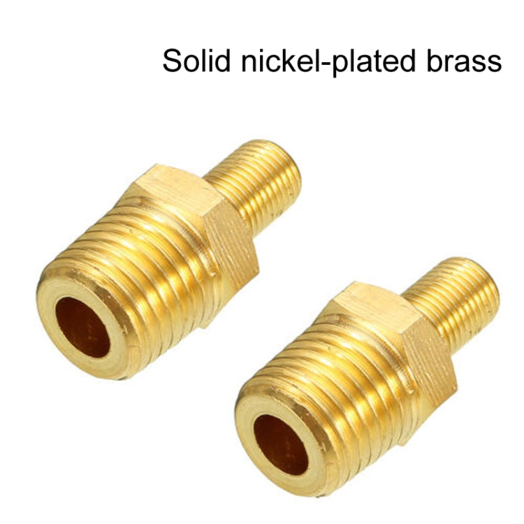 5PCS 1/4 NPT Threaded Nozzles Solid Nickel-Plated Brass Fuel Tank Filling Valve For Air Compressor - Inflatable Pump by PMC TechLife | Online Shopping South Africa | PMC TechLife