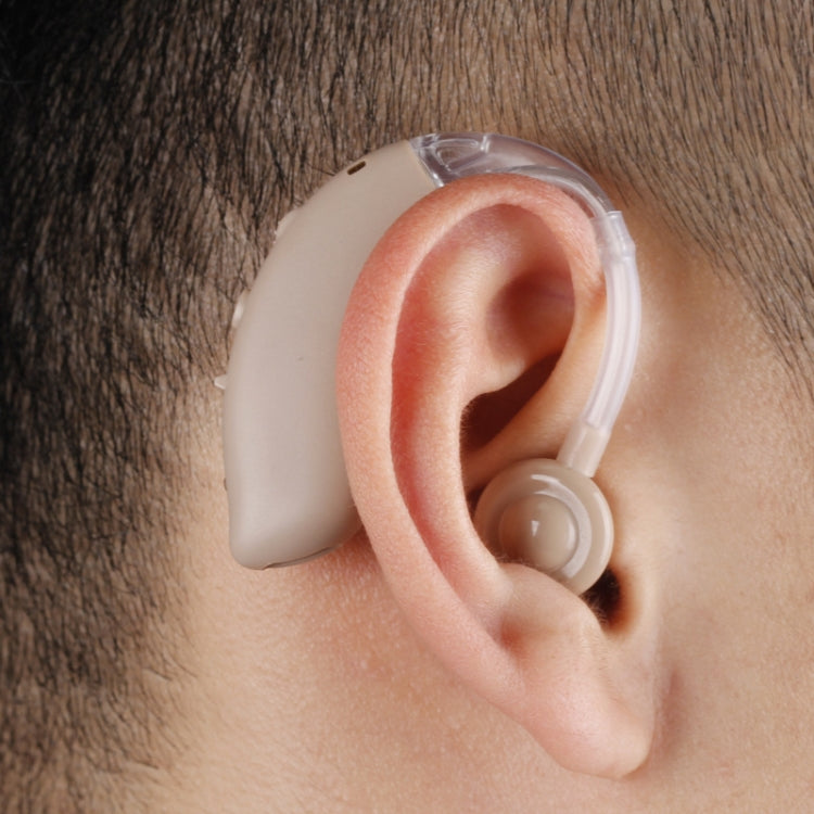 GM-105 Smart Noise Cancelling Ear-hook Rechargeable Elderly Hearing Aids, Spec: EU Plug(Skin Color) - Hearing Aids by PMC TechLife | Online Shopping South Africa | PMC TechLife