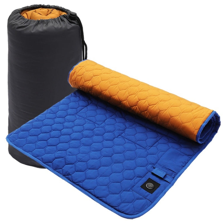 Winter USB Rechargeable Smart Seven Zone Heating  Anti-cold Sleeping Bag Pad(Blue Orange) - Camping Mats by PMC Jewellery | Online Shopping South Africa | PMC Jewellery | Buy Now Pay Later Mobicred