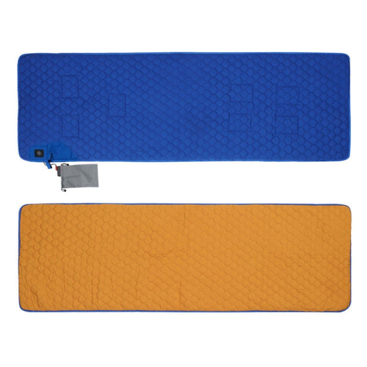 Winter USB Rechargeable Smart Seven Zone Heating  Anti-cold Sleeping Bag Pad(Blue Orange) - Camping Mats by PMC Jewellery | Online Shopping South Africa | PMC Jewellery | Buy Now Pay Later Mobicred