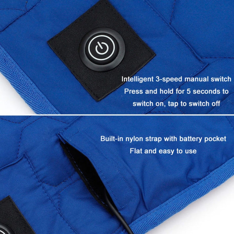 Winter USB Rechargeable Smart Seven Zone Heating  Anti-cold Sleeping Bag Pad(Blue Orange) - Camping Mats by PMC Jewellery | Online Shopping South Africa | PMC Jewellery | Buy Now Pay Later Mobicred