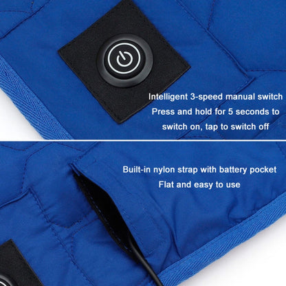 Winter USB Rechargeable Smart Seven Zone Heating  Anti-cold Sleeping Bag Pad(Blue Orange) - Camping Mats by PMC Jewellery | Online Shopping South Africa | PMC Jewellery | Buy Now Pay Later Mobicred