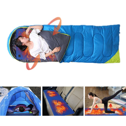 Winter USB Rechargeable Smart Seven Zone Heating  Anti-cold Sleeping Bag Pad(Blue Orange) - Camping Mats by PMC Jewellery | Online Shopping South Africa | PMC Jewellery | Buy Now Pay Later Mobicred