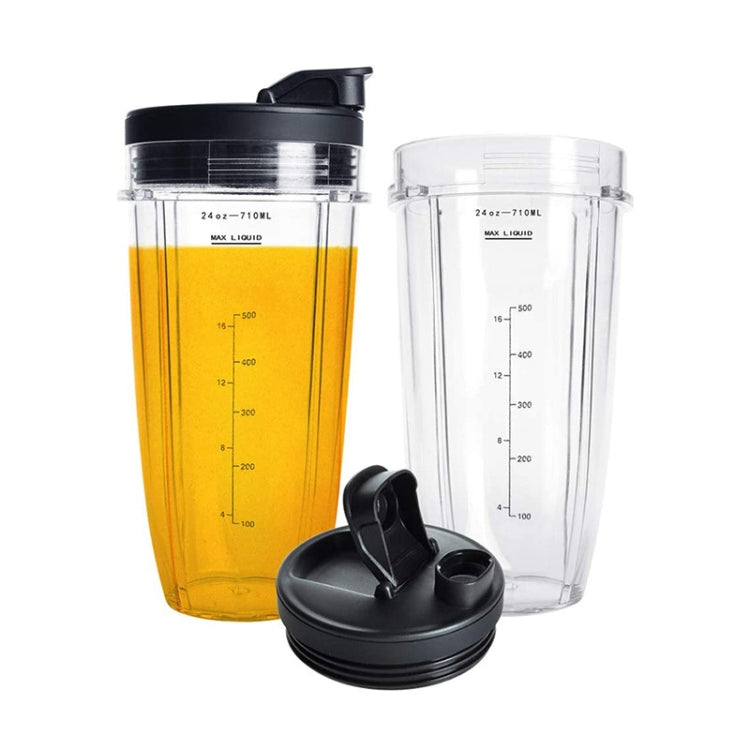 For Nutri Ninja Auto IQ Series Blenders 2pcs 710ML(24oz) Measuring Scale Cup Mug - Kitchen Machine Accessories by PMC Jewellery | Online Shopping South Africa | PMC Jewellery