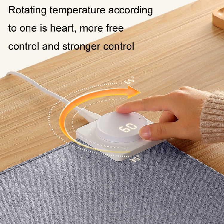 Joyroom JR-CY335 220V Smart Office Desktop Heating Thermostatic Mouse Pad, US Plug, Size: 80x32cm(Llight Gray) - Mouse Pads by Joyroom | Online Shopping South Africa | PMC Jewellery