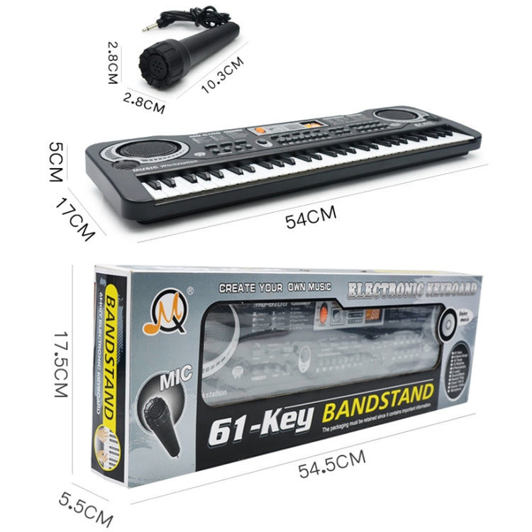 MQ6106 61-Keys Multifunctional Electronic Organ Children Toy with Microphone, Spec: EU Plug - Keyboard Instruments by PMC Jewellery | Online Shopping South Africa | PMC Jewellery