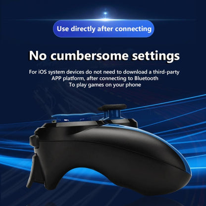 VR SHINECON S9 For Android/iOS Phones Wireless Bluetooth Direct Play Game Handle With Holder(Blue Black) - Gamepads by VR SHINECON | Online Shopping South Africa | PMC Jewellery