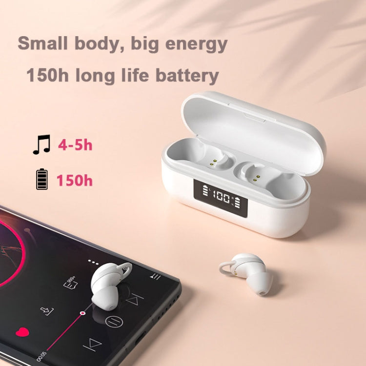 X999 Mini Wireless Noise Reduction With Digital Display Charging Bin Bluetooth Earphone(Black) - Bluetooth Earphone by PMC Jewellery | Online Shopping South Africa | PMC Jewellery