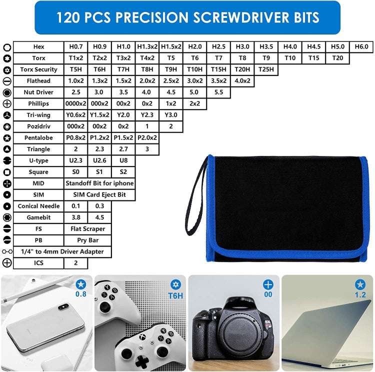 142 In 1 Precision Screwdriver Set Magnetic Screw Driver Bit Kit For PC Phone Repair Tool - Screwdriver Set by PMC TechLife | Online Shopping South Africa | PMC TechLife