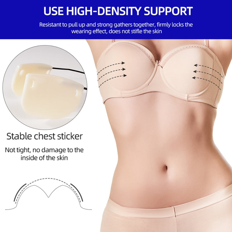 XD00001 Molding Silicone Nipple Sticker Frontless Bra Adjustable Anti-sag Push-up Bra Kit(U-type Black) - Nubra by PMC Jewellery | Online Shopping South Africa | PMC Jewellery