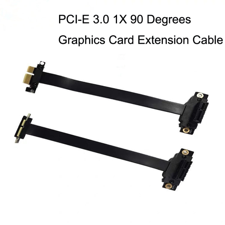 PCI-E 3.0 1X 90 Degrees Graphics Card / Wireless Network Card Extension Cable, Cable Length: 50cm - PCIE Cable by PMC Jewellery | Online Shopping South Africa | PMC Jewellery
