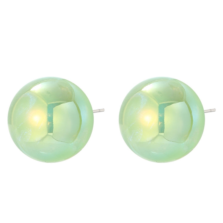 E2209-10 Green Round Beads Stud Earrings Jewelry - Clothing & Beauty by PMC Jewellery | Online Shopping South Africa | PMC Jewellery