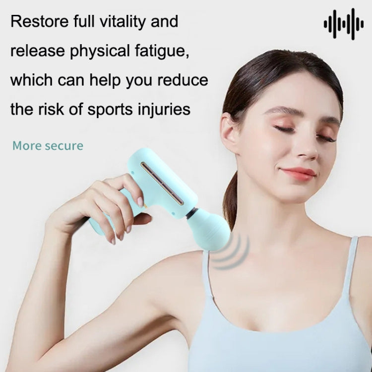 ZD8889 Mini Fascia Device Muscle Relaxation Massage Stick Handheld Vibration Portable Massager Gun(Blue) - Massage gun & Accessories by PMC Jewellery | Online Shopping South Africa | PMC Jewellery