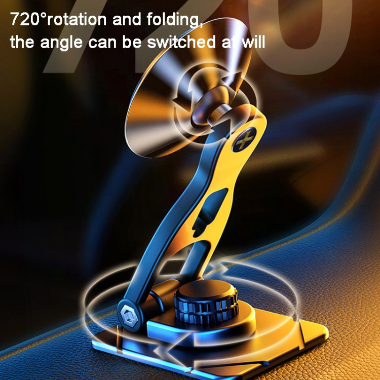 D29 Metal Car Phone Holder Floating Screen Folding Magnetic Phone Holder(Black) - free shipping - PMC TechLife - Order now!