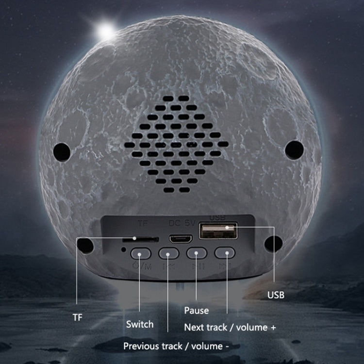 Y-598 Suspended Astronaut Bluetooth Speaker RGB Light Subwoofer Ornament,Spec: 598B Golden - Desktop Speaker by PMC TechLife | Online Shopping South Africa | PMC TechLife