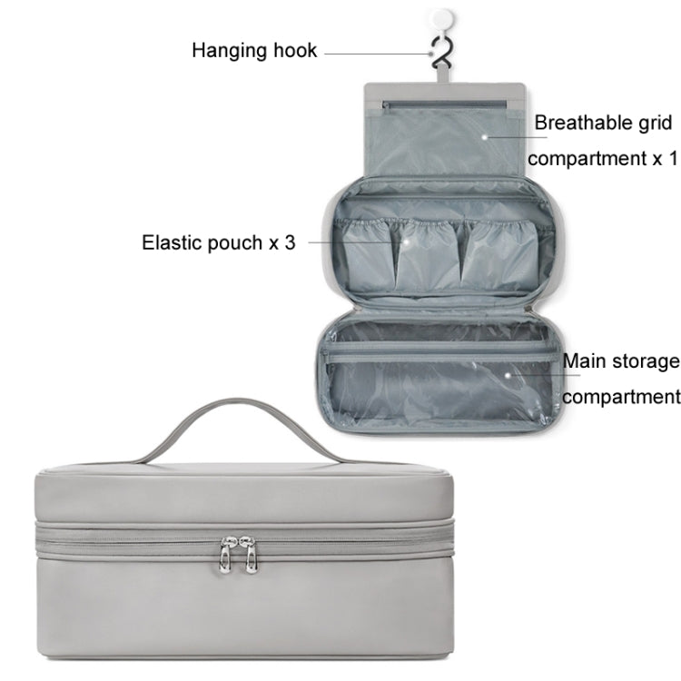 Baona BN-DS006 for Dyson Airwrap Multifunctional PU Leather Storage Bag(Grey) - free shipping - PMC TechLife - Order now!