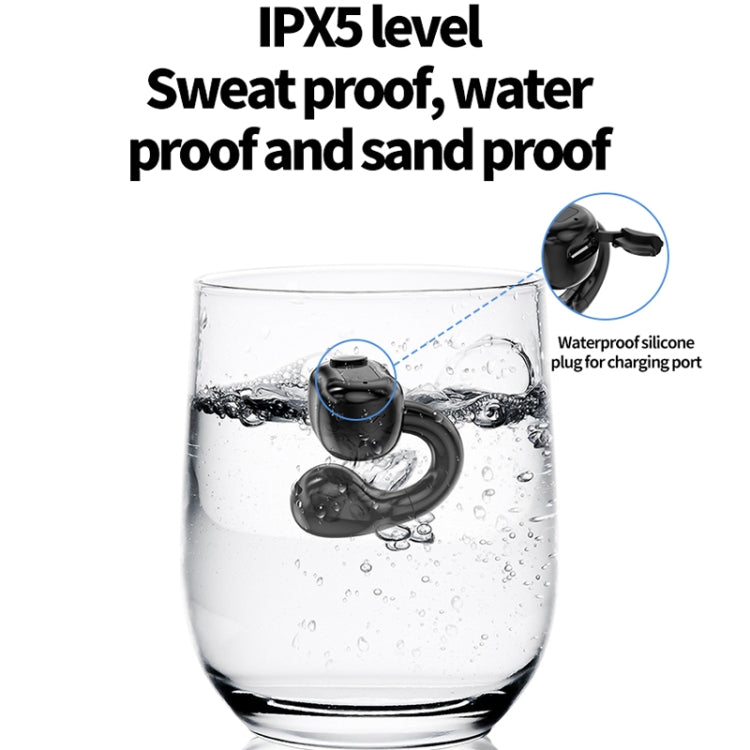 M10 IPX5 Waterproof Ear Clip Bluetooth Earphones, Style: Single White - Bluetooth Earphone by PMC TechLife | Online Shopping South Africa | PMC TechLife