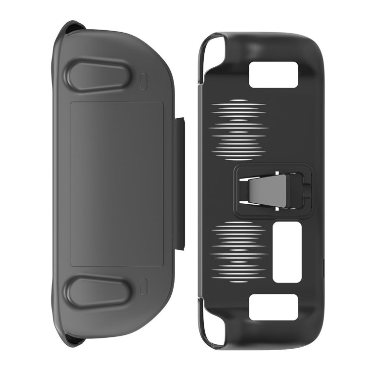 For Steam Deck JYS-SD012 Game Console All-inclusive Protective Case + Detachable Cover Set with Bracket(Black) - Accessories by PMC TechLife | Online Shopping South Africa | PMC TechLife