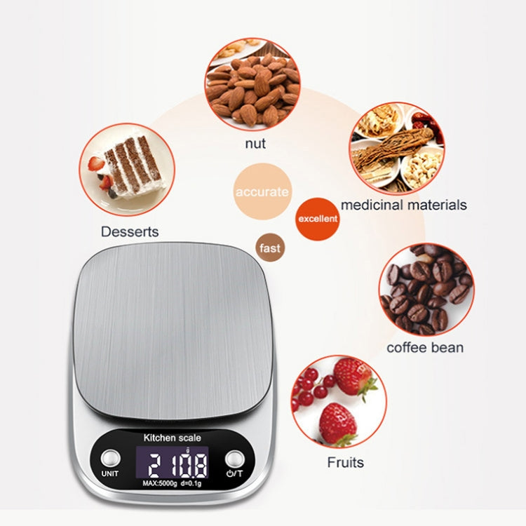 Small Multifunctional Kitchen High Precision Electronic Scale LCD Digital Display Food Scale, Model: 10kg/ 1g - Kitchen Scales by PMC Jewellery | Online Shopping South Africa | PMC Jewellery