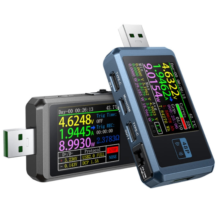 FNIRSI FNB48P USB Mobile Phone DC Power Charger Detector, Color: Without Bluetooth Black - free shipping - PMC TechLife - Order now!
