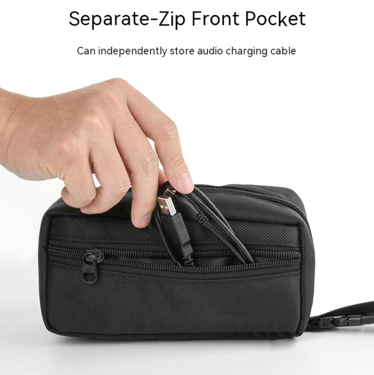 For MARSHALL Emberton 1/2  Bluetooth Speaker Bag Storage Case Protective Box(Black) - Protective Case by PMC TechLife | Online Shopping South Africa | PMC TechLife | Buy Now Pay Later Mobicred