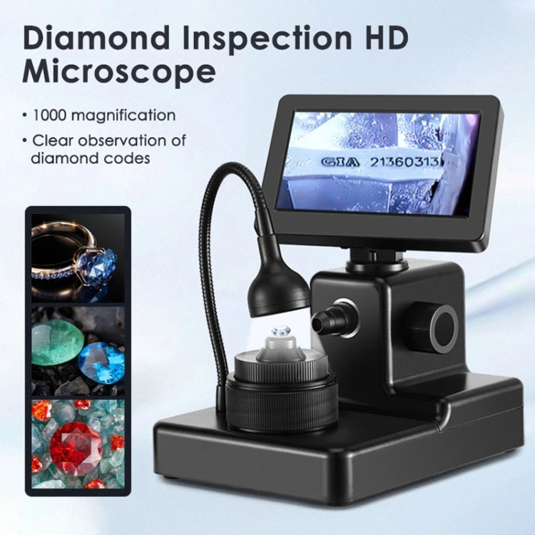 HJ1000 50-1000X Diamond Waist Code Microscope GIA Jewelry Waist Code Instrument - Digital Microscope by PMC Jewellery | Online Shopping South Africa | PMC Jewellery