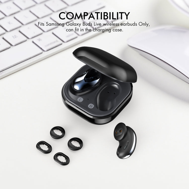 For Samsung Galaxy Buds Live AhaStyle PT132 S+M+L Silicone Earbud(White) - Anti-dust & Ear Caps by AhaStyle | Online Shopping South Africa | PMC TechLife | Buy Now Pay Later Mobicred