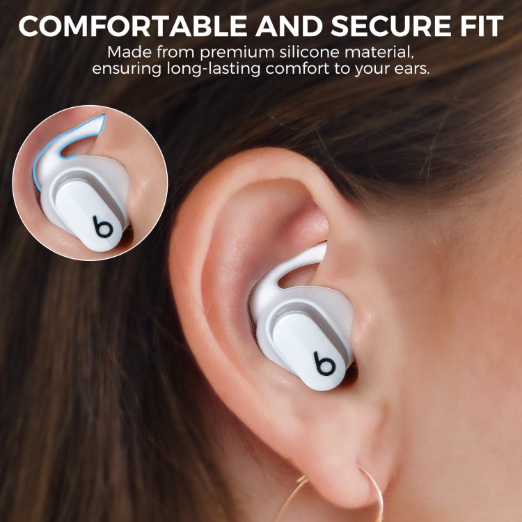 For Beats Studio Buds AhaStyle PT172 Earphone Silicone Ear Caps, Style: Earcap x 3+Case (White) - Anti-dust & Ear Caps by AhaStyle | Online Shopping South Africa | PMC Jewellery