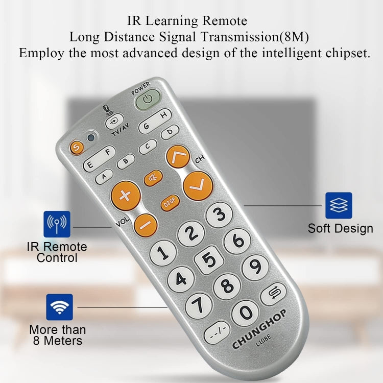 CHUNGHOP L108E Infrared Learning Universal TV Remote Control - TV by CHUNGHOP | Online Shopping South Africa | PMC TechLife | Buy Now Pay Later Mobicred
