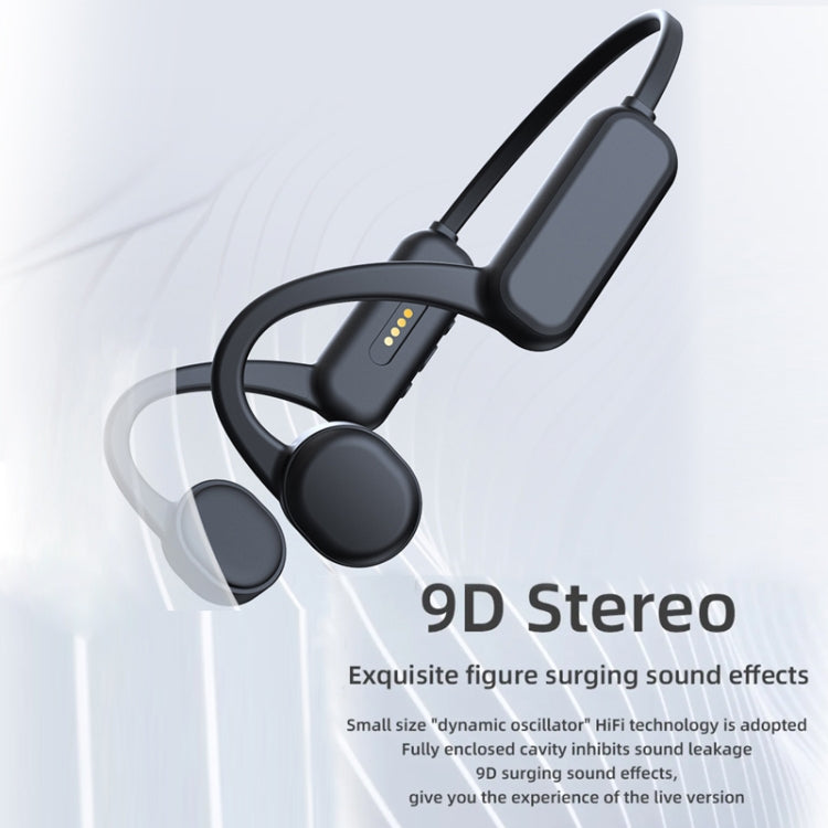 DG-X18 Bone Conduction Bluetooth Headphones Swimming IPX8 Waterproof Sports Headphones, Memory Capacity: 16G(English Black) - Sport Earphone by PMC Jewellery | Online Shopping South Africa | PMC Jewellery