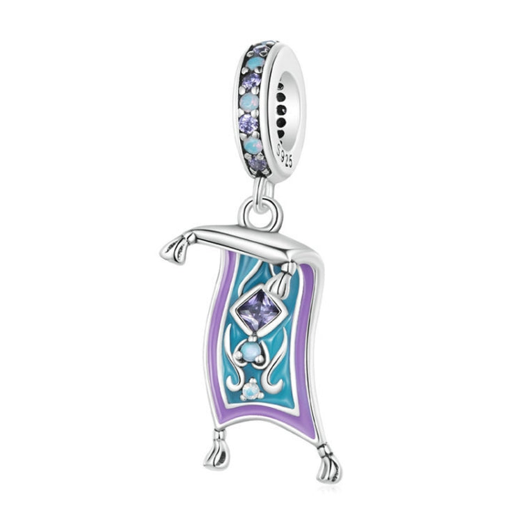 BSC894 S925 Sterling Silver Blue Purple Magic Carpet DIY Pendant Bracelet Accessories Loose Beads Jewelry - Necklaces & Pendants by PMC Jewellery | Online Shopping South Africa | PMC Jewellery