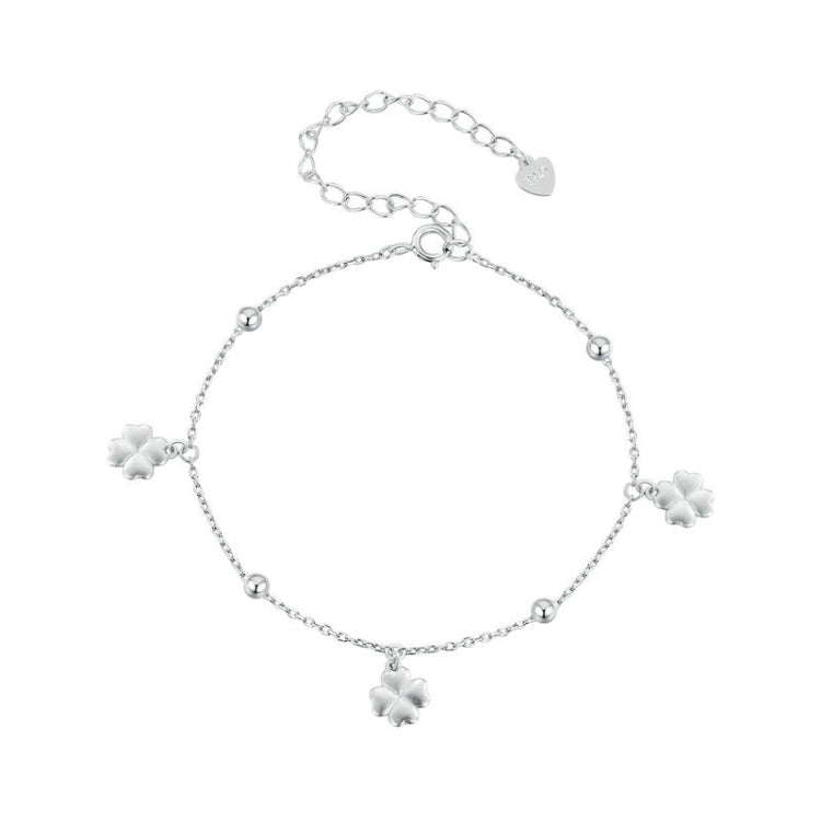 BSB139 925 Sterling Silver Lucky Clover Bracelet - Bracelets by PMC Jewellery | Online Shopping South Africa | PMC Jewellery