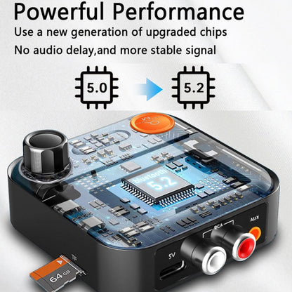 BR05 AUX 2RCA TF Bluetooth Adapter Wireless Receiver Transmitter - Audio Receiver Transmitter by PMC Jewellery | Online Shopping South Africa | PMC Jewellery