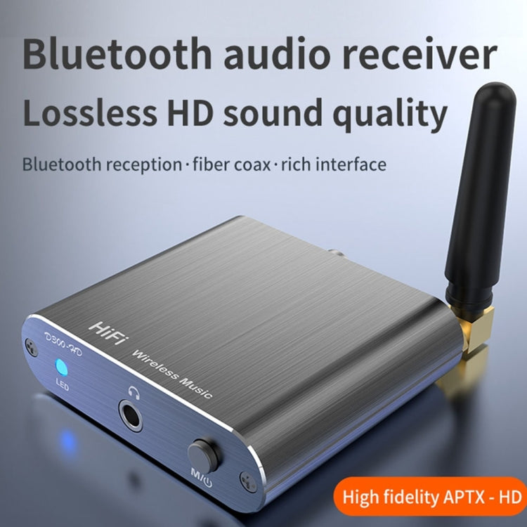 Bluetooth 5.2 Audio Receiver 3.5MM AUX Coaxial Fiber APTX HD Bluetooth Adapter - Audio Receiver Transmitter by PMC TechLife | Online Shopping South Africa | PMC TechLife