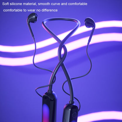 With Atmosphere Lamp Hanging Neck Bluetooth Earphone, Style: 2 In 1 - Neck-mounted Earphone by PMC Jewellery | Online Shopping South Africa | PMC Jewellery