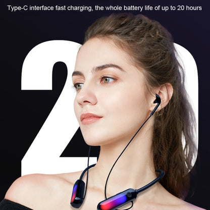 With Atmosphere Lamp Hanging Neck Bluetooth Earphone, Style: 4 In 1 - Neck-mounted Earphone by PMC Jewellery | Online Shopping South Africa | PMC Jewellery