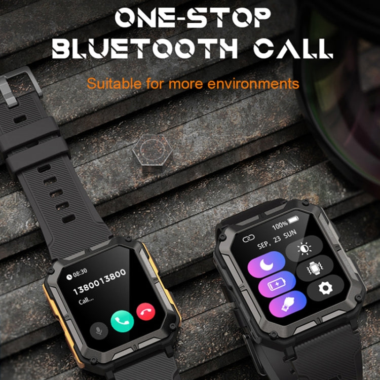 1.83 Inch IP68 Waterproof Bluetooth Call Sports Smart Watch Outdoor Three-Proof Multifunctional Watch(Black) - Smart Watches by PMC Jewellery | Online Shopping South Africa | PMC Jewellery