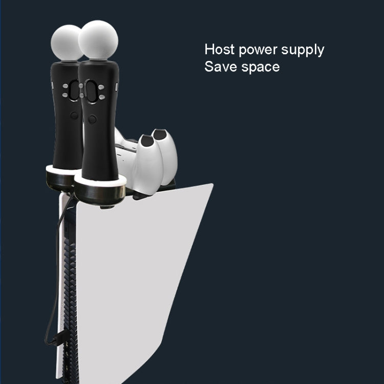 Iplay HBP-301 For PS5 / PS VR MOVE Controller Handle Dual Seat Charger 4 In 1 Charger(Black) - free shipping - PMC TechLife - Order now!