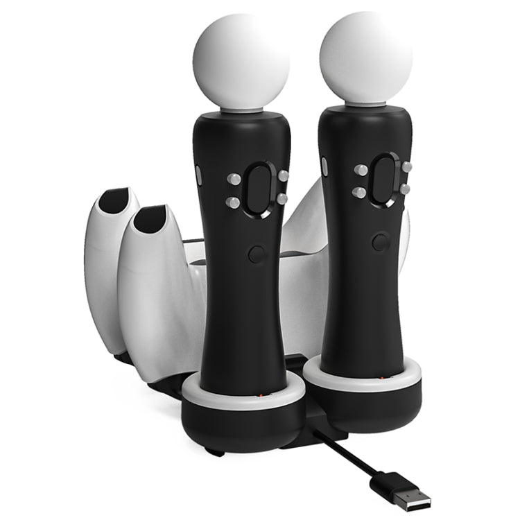 Iplay HBP-301 For PS5 / PS VR MOVE Controller Handle Dual Seat Charger 4 In 1 Charger(Black) - free shipping - PMC TechLife - Order now!