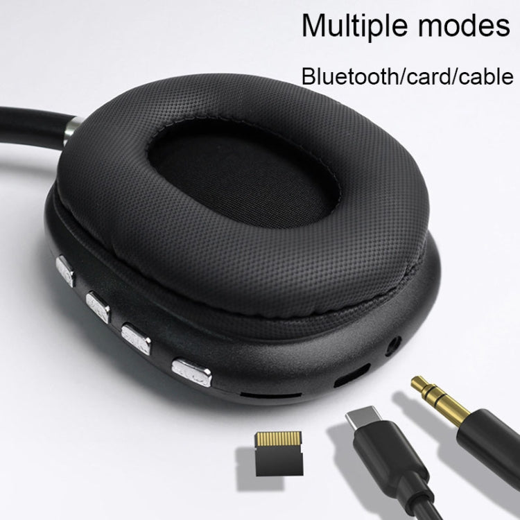 Wireless Bluetooth Headphones Noise Reduction Stereo Gaming Headset(Silver) - Headset & Headphone by PMC TechLife | Online Shopping South Africa | PMC TechLife