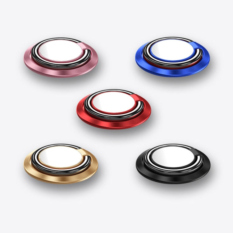 5pcs Car Magnetic Metal Ring Buckle Mobile Phone Holder(Black) - Ring Holder by PMC TechLife | Online Shopping South Africa | PMC TechLife