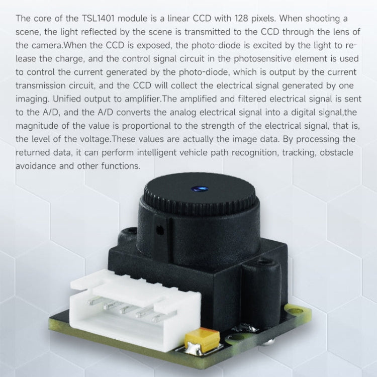 Yahboom Single Column CCD Camera Module Linear Array Sensor, Model: TSL1401 - free shipping - PMC TechLife - Order now!