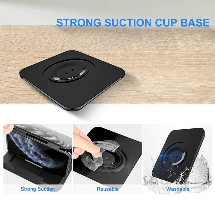 Car Mobile Phone Holder Carbon Fiber Pattern Silicone Dashboard Holder(Black) - Universal Car Holders by PMC TechLife | Online Shopping South Africa | PMC TechLife | Buy Now Pay Later Mobicred