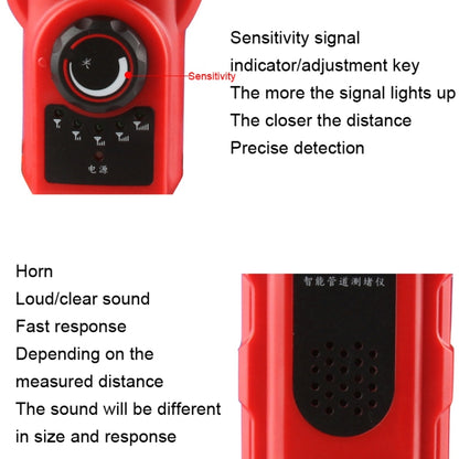 NOYAFA NF-5120 Wall Pipe Blockage Detector Pipe Blockage Detector For Iron/PVC/Cement/Steel Pipes - Other Tester Tool by NOYAFA | Online Shopping South Africa | PMC Jewellery | Buy Now Pay Later Mobicred