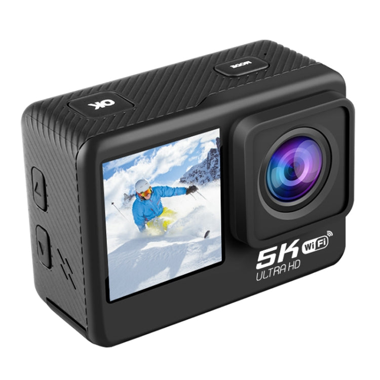 5K/30FPS WIFI HD Anti-Shake Remote Touch Dual-Screen IP68 Waterproof Sports Camera, Style: Black - Other Camera by PMC Jewellery | Online Shopping South Africa | PMC Jewellery