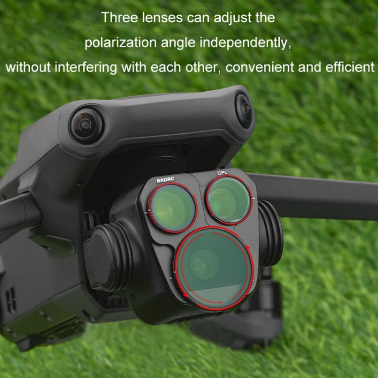 For DJI MAVIC 3PRO BRDRC Filter Accessories, Style: 4pcs/set ND8+ND16+ND32+ND64 - Mavic Lens Filter by BRDRC | Online Shopping South Africa | PMC Jewellery | Buy Now Pay Later Mobicred