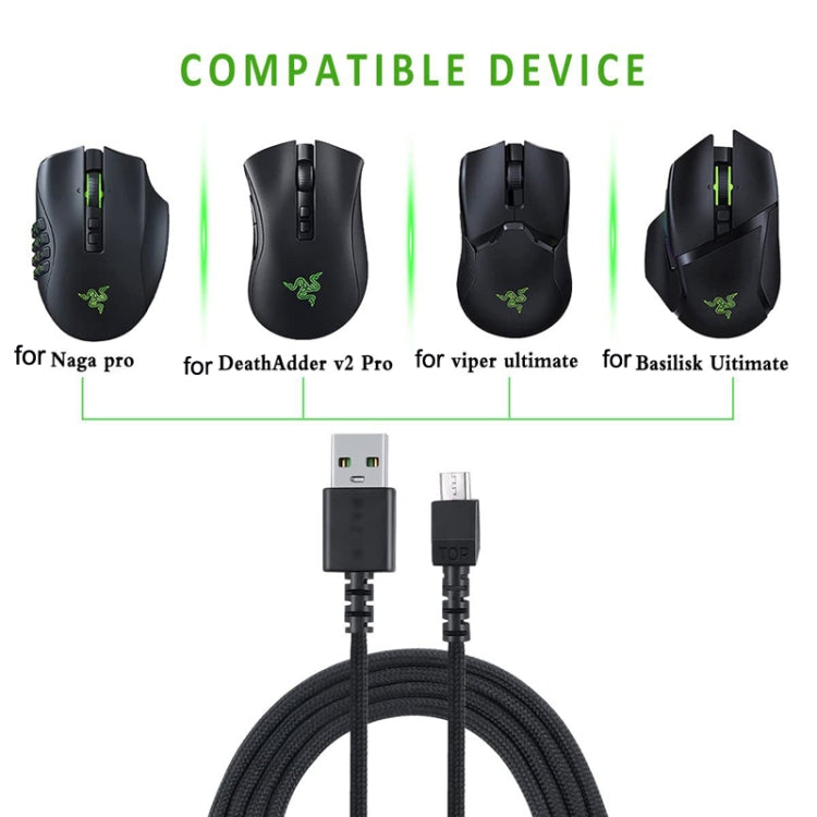 For Razer / Naga Viper Pro / Viper V2 Professional Wireless Mouse Charging Cable(Black) - Other by PMC TechLife | Online Shopping South Africa | PMC TechLife