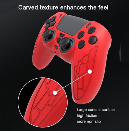 For PS5 Gamepad Silicone Case Non-slip Texture Thickened Protective Cover(Black) - Cases by PMC Jewellery | Online Shopping South Africa | PMC Jewellery