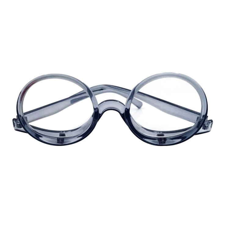 Makeup Magnifying Glass Presbyopic Glasses Flip Swivel Reading Glasses, Degree: +400(Transparent Gray) - Presbyopic Glasses by PMC Jewellery | Online Shopping South Africa | PMC Jewellery