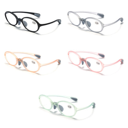 Portable Magnifying Glass Presbyopic Glasses Silicone Anti-Blue Light Reading Glasses, Degree: +150(Black) - Presbyopic Glasses by PMC Jewellery | Online Shopping South Africa | PMC Jewellery